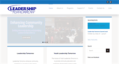 Desktop Screenshot of leadershiptomorrow.com